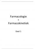 Samenvatting Deel 1 Farmacokinetiek & Farmacodynamiek 1e master BMW