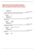 NURS-6512N, Advanced Health Assessment. Walden University Latest 2023/2024 Week 11 Exam. MAY QTR with (100% Correct Answers)          •	Question 1    0	out of 0 points   When completing this exam, did you comply with Walden University's Code of Conduct