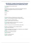 2024 CPPS 303 - Coupling of Nutrient Digestion & Absorption New Full Questions and Answers ( Included ) 100% Correct