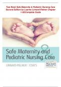 Test Bank for Safe Maternity & Pediatric Nursing Care 2nd Edition by Linnard- Palmer  graded A+ NOTE: contain answer key at the end of each chapter