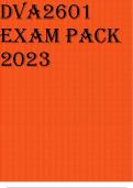 DVA2601 EXAM PACK 2023