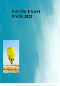 FIN3701 EXAM PACK 2023