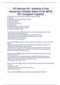 CFI Section 02 - Humans & Fire Numerous chapter notes from NFPA 921 compiled together