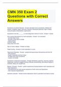 CMN 350 Exam 2 Questions with Correct Answers 