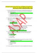 LATEST ATI RN Proctored Nursing Care of Children Exam Form B 2023 Exam (A+ GUARANTEED)