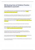 RN Nursing Care of Children Practice 2023/2024 A and B ATI      A nurse is creating a plan of care for a school-age child who has heart disease and has developed heart failure. Which of the following interventions should the nurse include in the plan? - C