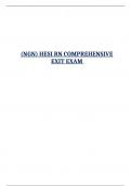 NGN HESI RN COMPREHENSIVE EXIT EXAM 