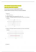 UNIV 104 Math Assessment Liberty University course hero answers Part 1 and Part 2