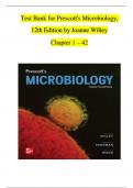 TEST BANK For  Prescotts Microbiology 12th Edition By Willey All Chapters 1 - 43, Complete Newest Version