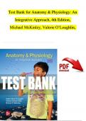 Test Bank - Anatomy & Physiology: An Integrative Approach, 4th Edition, Michael McKinley, Valerie O’Loughlin, Theresa Bidle, Chapter 1 - 29 |Newest Version