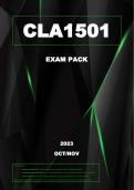 CLA1501 Updated Exam Pack (2024) Oct/Nov [A+ Guaranteed]