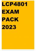 LCP4801 EXAM PACK 2023