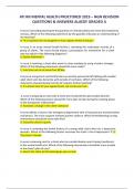 ATI RN MENTAL HEALTH PROCTORED 2019 – NGN REVISION  QUESTIONS & ANSWERS ALAEDY GRADED A A nurse is providing teaching to the guardian of a female adolescent client who hasbulimia  nervosa. Which of the following statements by the guardian indicates an und