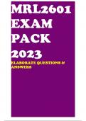 MRL2601 EXAM PACK 2023