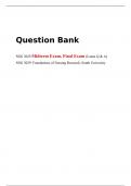 NSG 3029 Midterm Exam, Final Exam (Latest Q & A) NSG 3029: Foundations of Nursing Research, South University  Question Bank