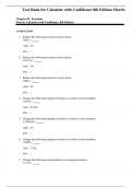 Complete Test Bank Calculate with Confidence 8th Edition Morris Questions & Answers with rationales (Chapter 1-24)