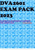 DVA2601 EXAM PACK 2023