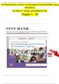 TEST BANK For Ebersole and Hess Gerontological Nursing and Healthy Aging 6th Edition by Touhy| Complete Chapter's 1 - 28 | 100 % Verified