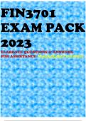 FIN3701 EXAM PACK 2023