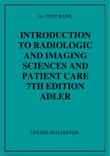 INTRODUCTION TO RADIOLOGIC AND IMAGING SCIENCES AND PATIENT CARE