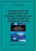 INTRODUCTION TO RADIOLOGIC AND  IMAGING SCIENCES AND PATIENT CARE