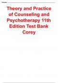 Test bank theory and practice of counseling and psychotherapy 11th edition by gerald corey 1