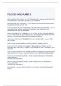 FLOOD INSURANCE EXAM 2023 QUESTIONS AND ANSWERS