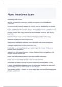 Flood Insurance Exam with 100% correct Answers