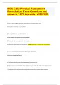 (BOOST YOUR GRADES  FOR 2024 EXAMS). WGU C492 Physical Assessment  Remediation, Exam Questions and  answers, 100% Accurate. VERIFIED. A nurse is performing an abdominal assessment on a newly admitted client.  Which action should the nurse take first? A. A