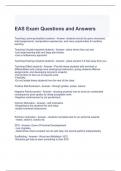 EAS Exam Questions and Answers  (Graded A)