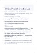 EAS exam 1 questions and answers 2023