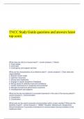   TNCC Study Guide questions and answers latest top score.