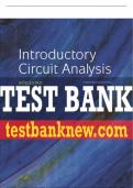 Test Bank For Introductory Circuit Analysis 13th Edition All Chapters - 9780133923605