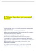   CNA Chapter 3 questions and answers well illustrated.