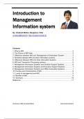 Introduction to Management Information system Latest Verified Review 2023 Practice Questions and Answers for Exam Preparation, 100% Correct with Explanations, Highly Recommended, Download to Score A+