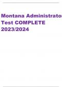 Montana Administrator Test COMPLETE 2023