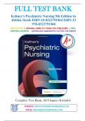 Test Bank for Psychiatric Nursing 9th Edition by Norman L. Keltner, Debbie Steele  9780323791960 Chapter 1-36 | Complete Guide A+