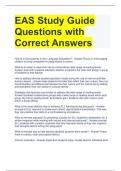 EAS Study Guide Questions with Correct Answers 