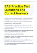 Bundle For EAS Exam Questions with All Correct Answers