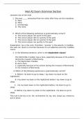 HESI A2 GRAMMAR SECTION Exam Correctly Answered /LATEST UPDATE VERSION/ GRADED A+