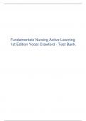 Fundamentals Nursing Active Learning 1st Edition Yoost Crawford - Test Bank.pdf