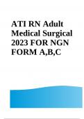 ATI RN Adult Medical Surgical 2023 FOR NGN FORM A,B,C