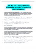 Title IX (Title IX of the Educational Amendments Act of 1972 ) for all done solution update 2023.docx