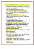 Module 9 NCLEX 70 Questions and Verified Answers