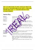 2023 ATI MED SURG FLUIDS AND ELECTROLYTE BALANCE AND DISTURBANCES NEW!!! UPDATED HIGHRARED 100% A+ GRADED DISTINCTION GUARANTEED!!!!