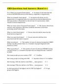 CBIS Questions And Answers (Rated A+)