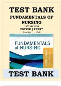 Test Bank - Fundamentals of Nursing, 11th Edition (Potter, Perry, 2023), Chapter 1-50 | All Chapters Graded A+ 2023-2024