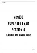 KRM120 Exam Pack Section A & B