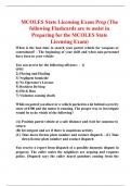 MCOLES State Licensing Exam Prep (The  following Flashcards are to assist in  Preparing for the MCOLES State  Licensing Exam)