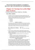 Chapter 34: Nursing Care of the High Risk Newborn  Lowdermilk: Maternity & Women’s Health Care, 11th Edition